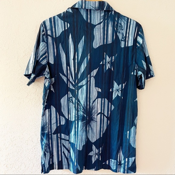 ⭐️SOLD⭐️ Bugatchi Polo Shirt Mens Classic Tropical Floral Print Short Sleeve - Picture 2 of 6